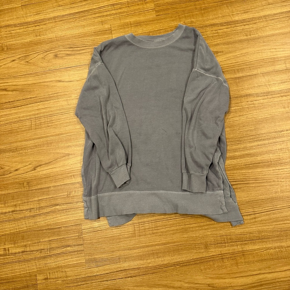 Gray Oversized Sweatshirt